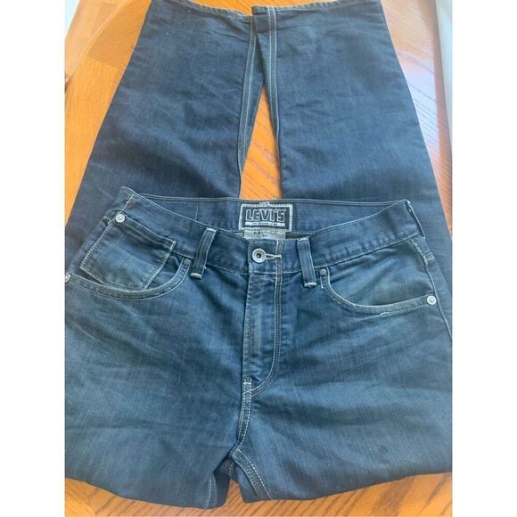 Levi Strauss 514 Original Riveted Mens Dark Blue Jeans - Picture 10 of 10